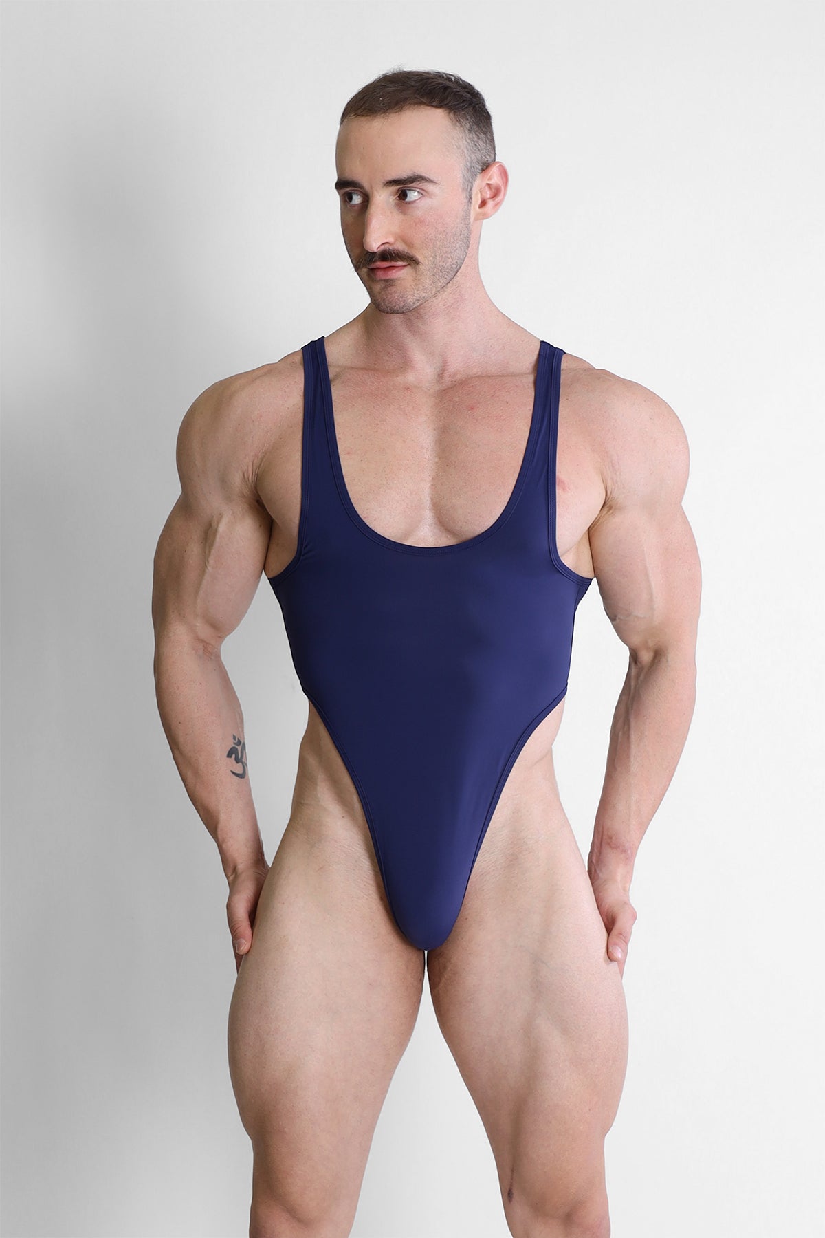 JJ Malibu Breaking-Hearts Bodysuit - Navy Blue - DealByEthan.gay loves JJ Malibu