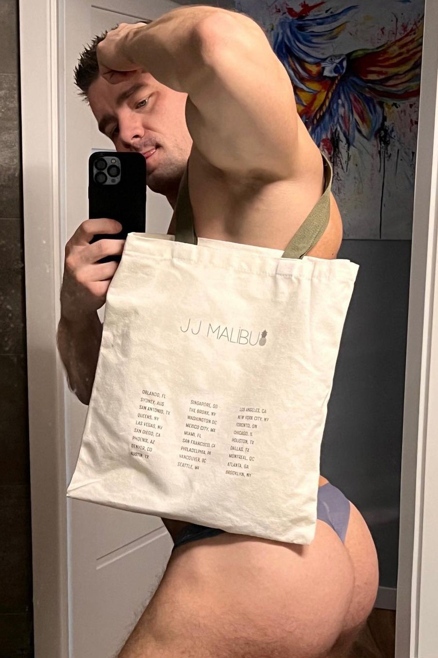 JJ Malibu Canvas Tote Bag - DealByEthan.gay loves Curious Beaver