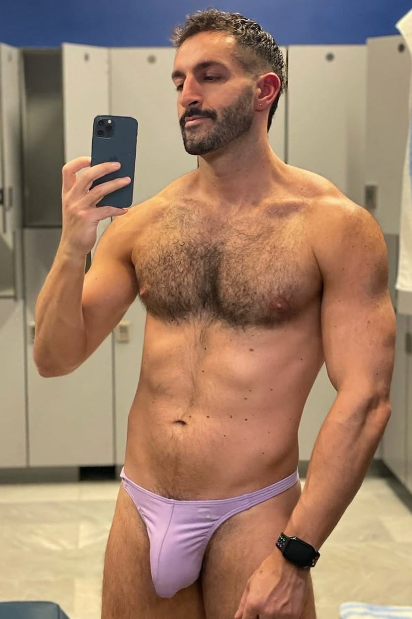 JJ Malibu Cheeky Classic G-String Thong - Digital Violet - DealByEthan.gay loves JJ Malibu