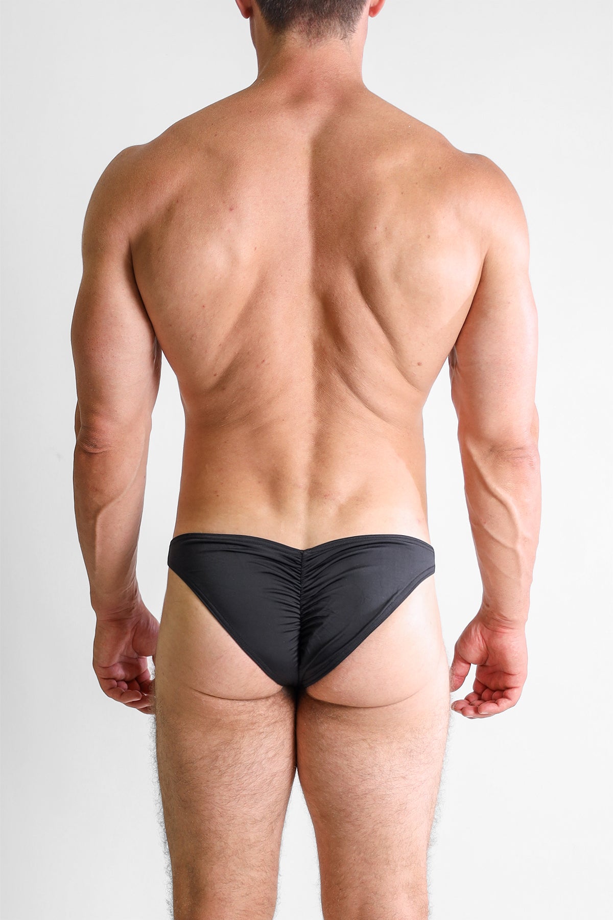 JJ Malibu Classic Scrunch Butt Swim Briefs - Black - DealByEthan.gay loves JJ Malibu