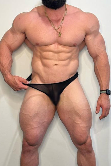 JJ Malibu Club-Kid Mesh Bikini Briefs - Noir - DealByEthan.gay loves JJ Malibu