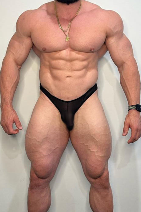 JJ Malibu Club-Kid Mesh Bikini Briefs - Noir - DealByEthan.gay loves JJ Malibu