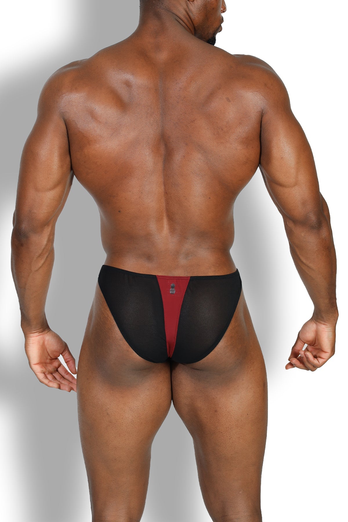 JJ Malibu Club-Kid Mesh Bikini Briefs - Sangria Red - DealByEthan.gay loves JJ Malibu