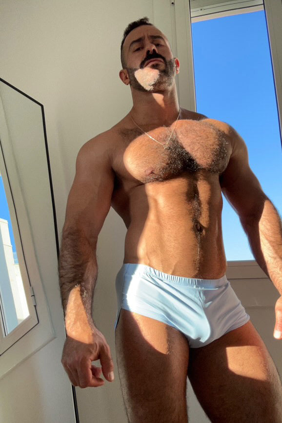 JJ Malibu Cool-Dri 2-in-1 Shorts with Thong Lining - Arctic Blue - DealByEthan.gay loves JJ Malibu