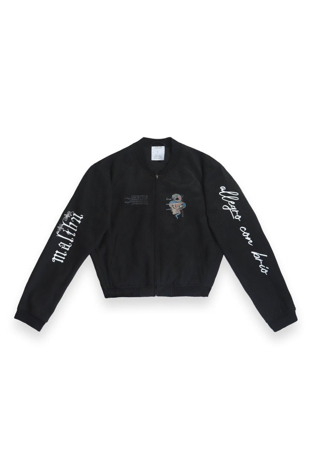 JJ Malibu Cropped Suede Bomber Jacket - Black - DealByEthan.gay loves JJ Malibu