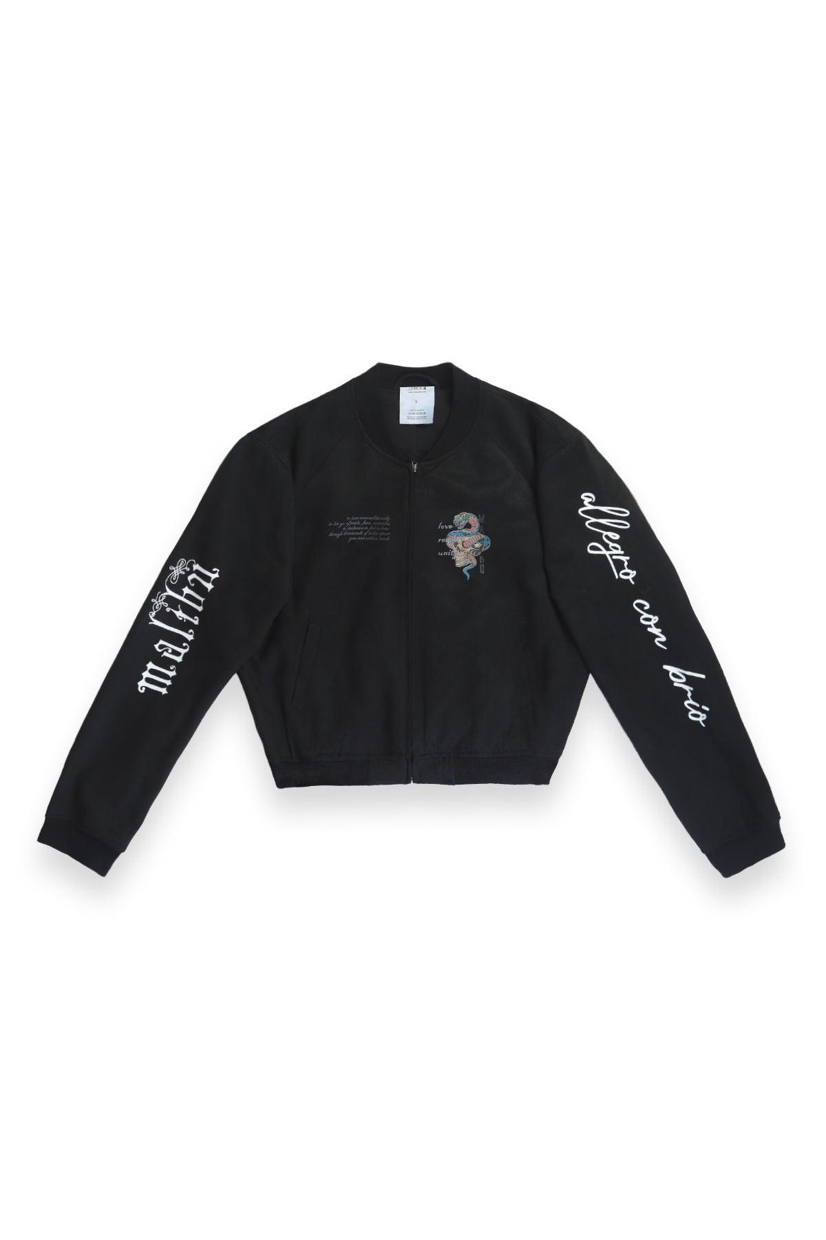 JJ Malibu Cropped Suede Bomber Jacket - Black - DealByEthan.gay loves JJ Malibu