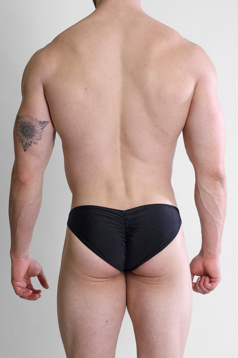JJ Malibu Dynamic Classic Scrunch Butt Brief - Jet Black - DealByEthan.gay loves JJ Malibu