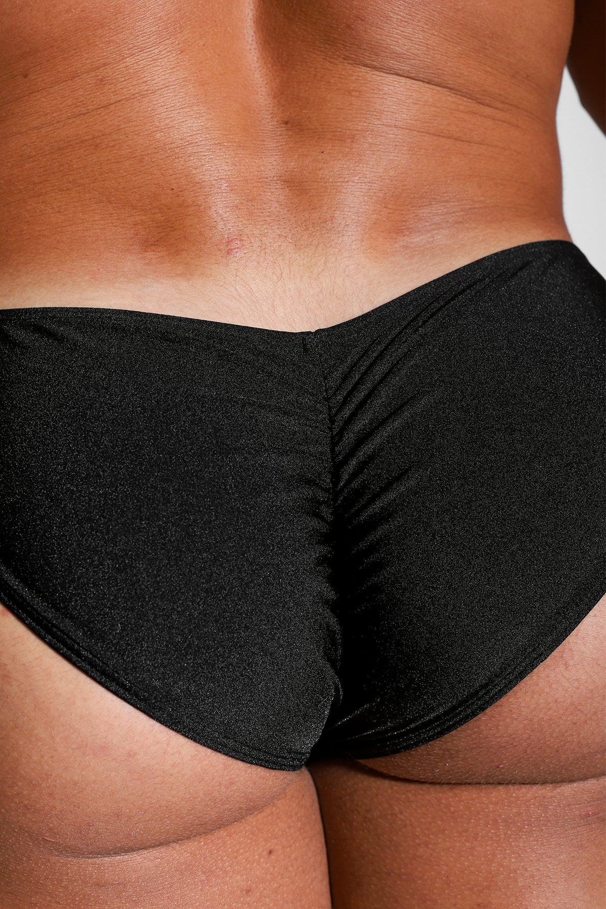 JJ Malibu Dynamic Classic Scrunch Butt Brief - Jet Black - DealByEthan.gay loves JJ Malibu