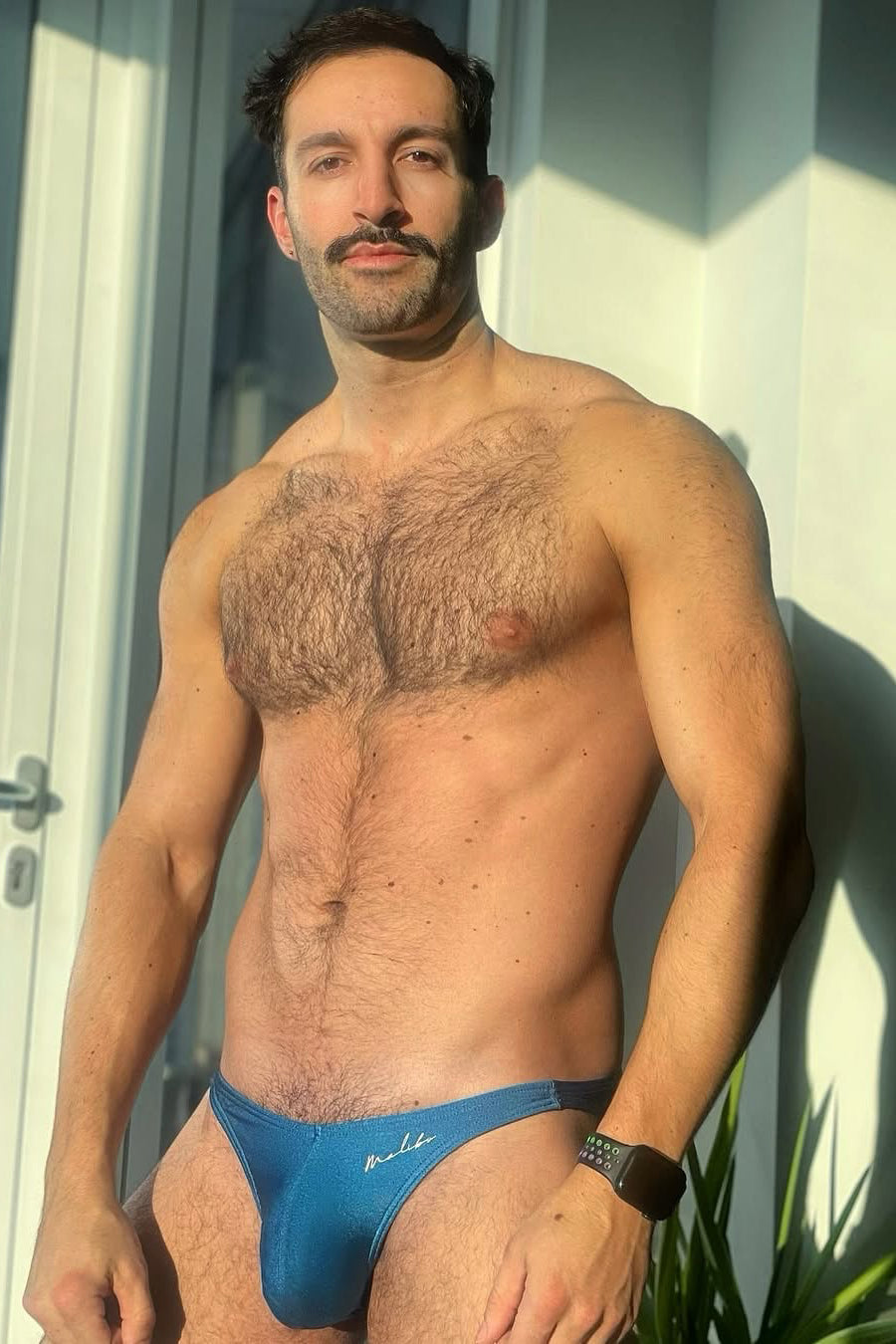 JJ Malibu Dynamic Classic Scrunch Butt Brief - Neon Blue - DealByEthan.gay loves JJ Malibu