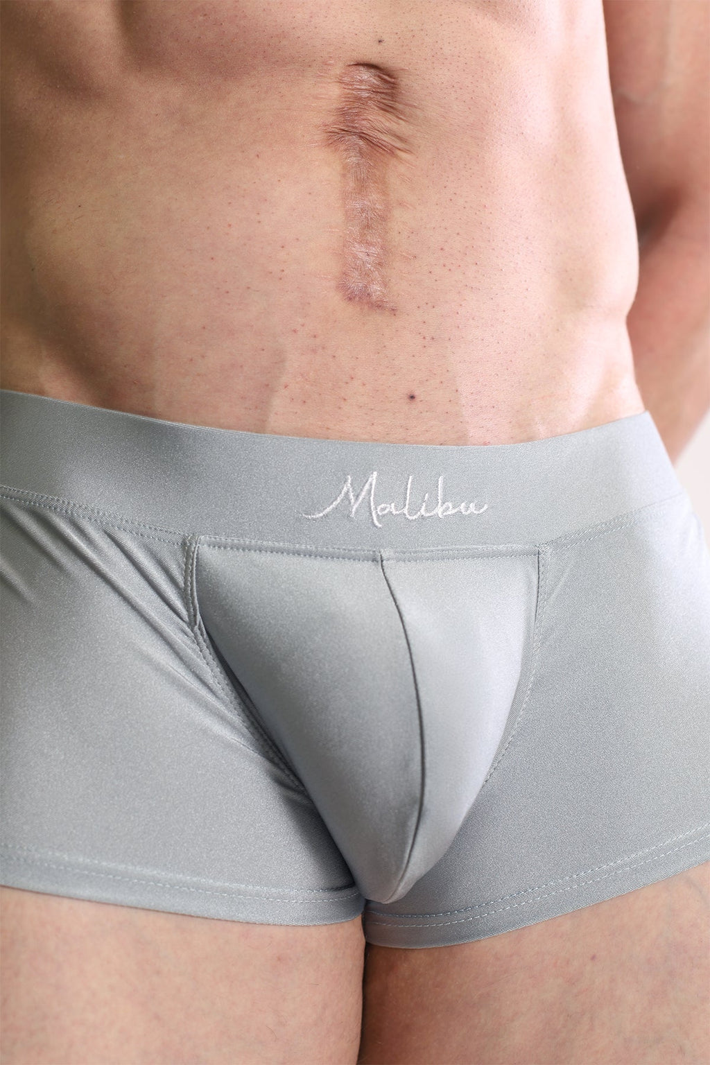 JJ Malibu Dynamic Sheen Boxer Briefs - Dark Grey - DealByEthan.gay loves JJ Malibu