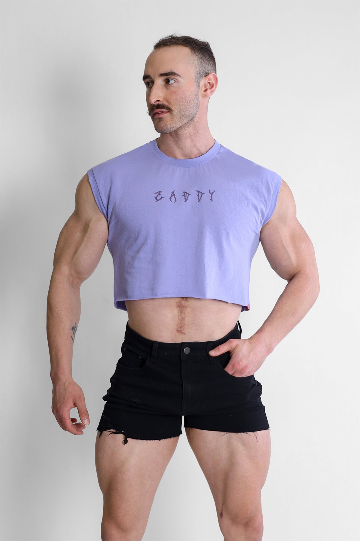 JJ Malibu Escapism Muscle-Fit Crop Tank - Zaddy