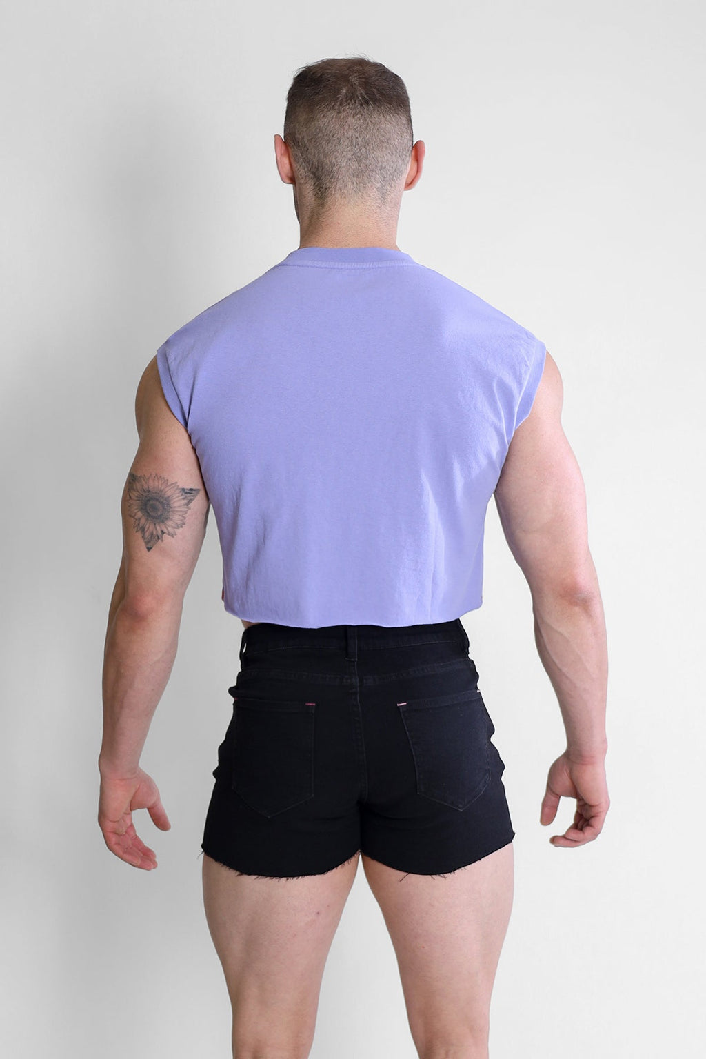 JJ Malibu Escapism Muscle-Fit Crop Tank - Zaddy