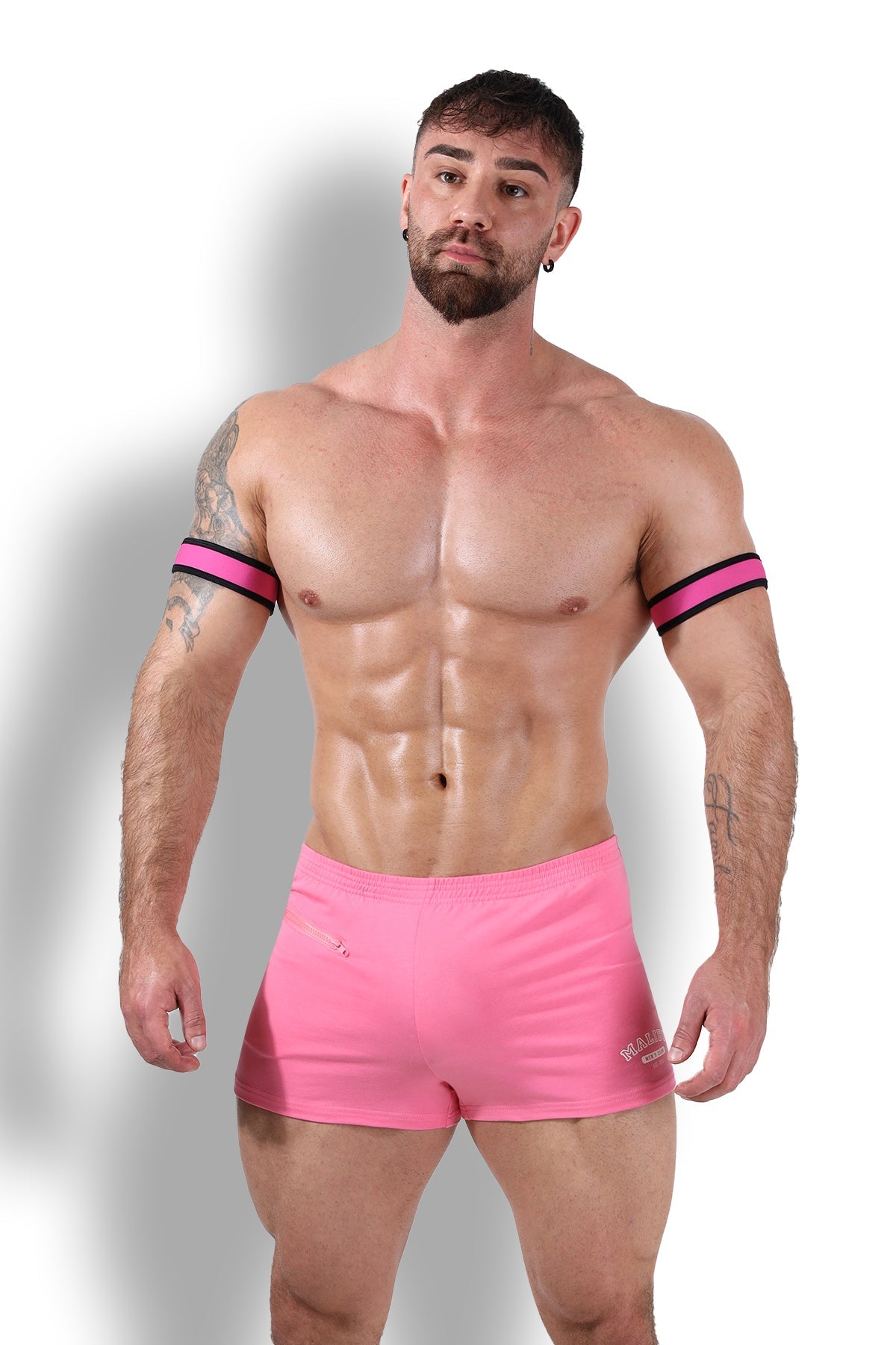 JJ Malibu Festival Velcro Arm Straps - Hot Pink - DealByEthan.gay loves JJ Malibu