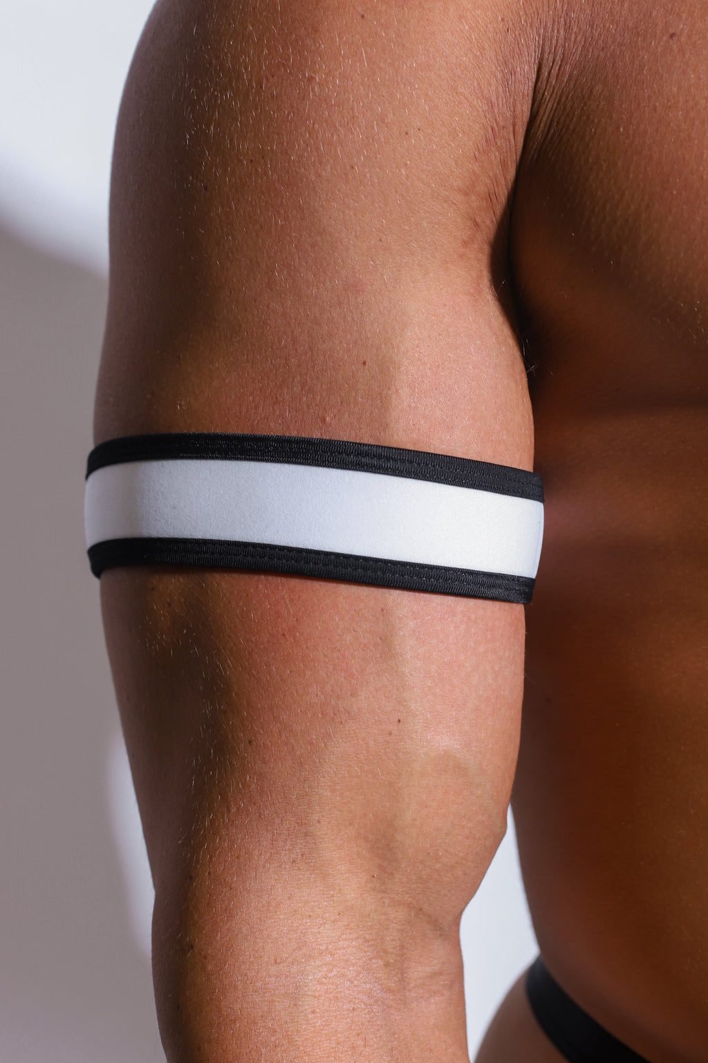 JJ Malibu Festival Velcro Arm Straps - White - DealByEthan.gay loves JJ Malibu