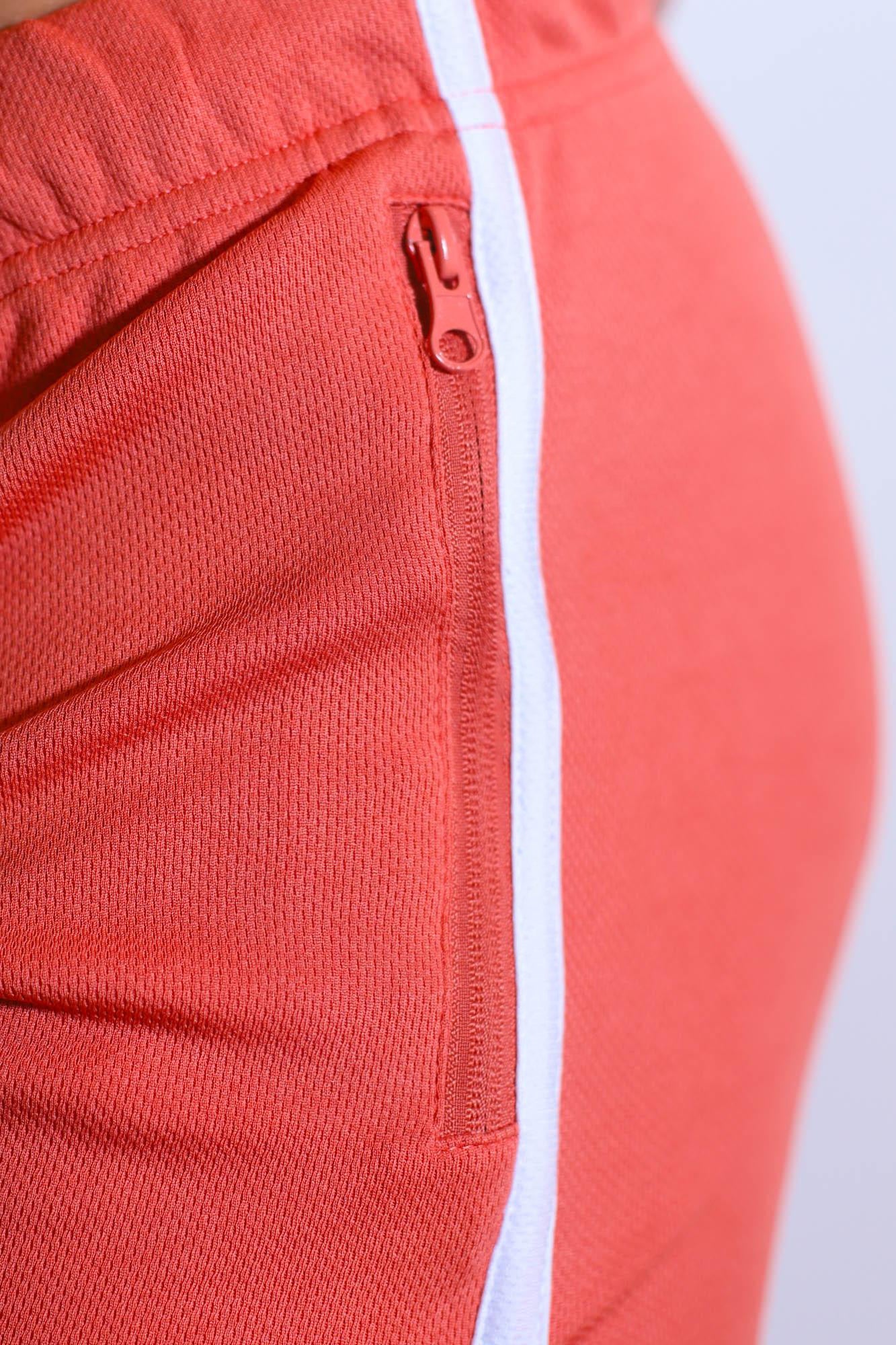 JJ Malibu For-the-Night 4" Gym Short Shorts with Drawstring - Tangerine - DealByEthan.gay loves JJ Malibu
