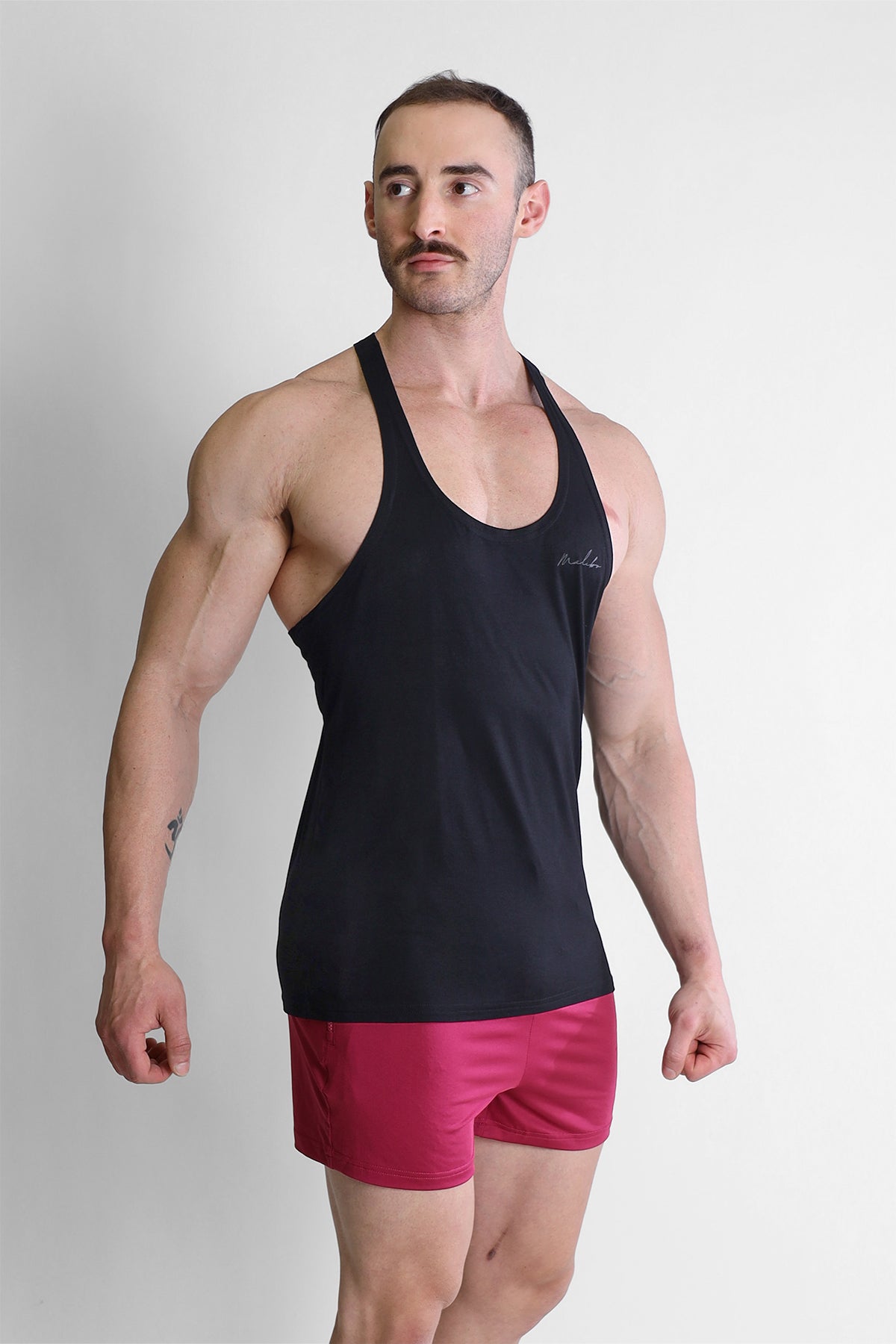 JJ Malibu Gym Bae Classic Workout Stringer - Black - DealByEthan.gay loves JJ Malibu