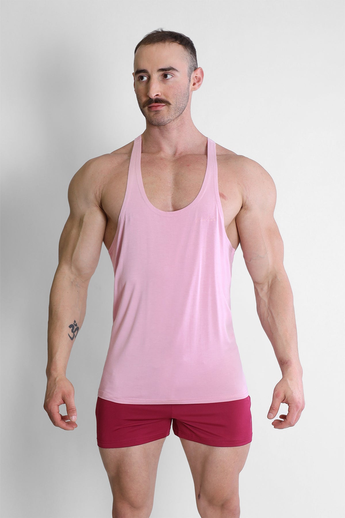 JJ Malibu Gym Bae Classic Workout Stringer - Pink - DealByEthan.gay loves JJ Malibu