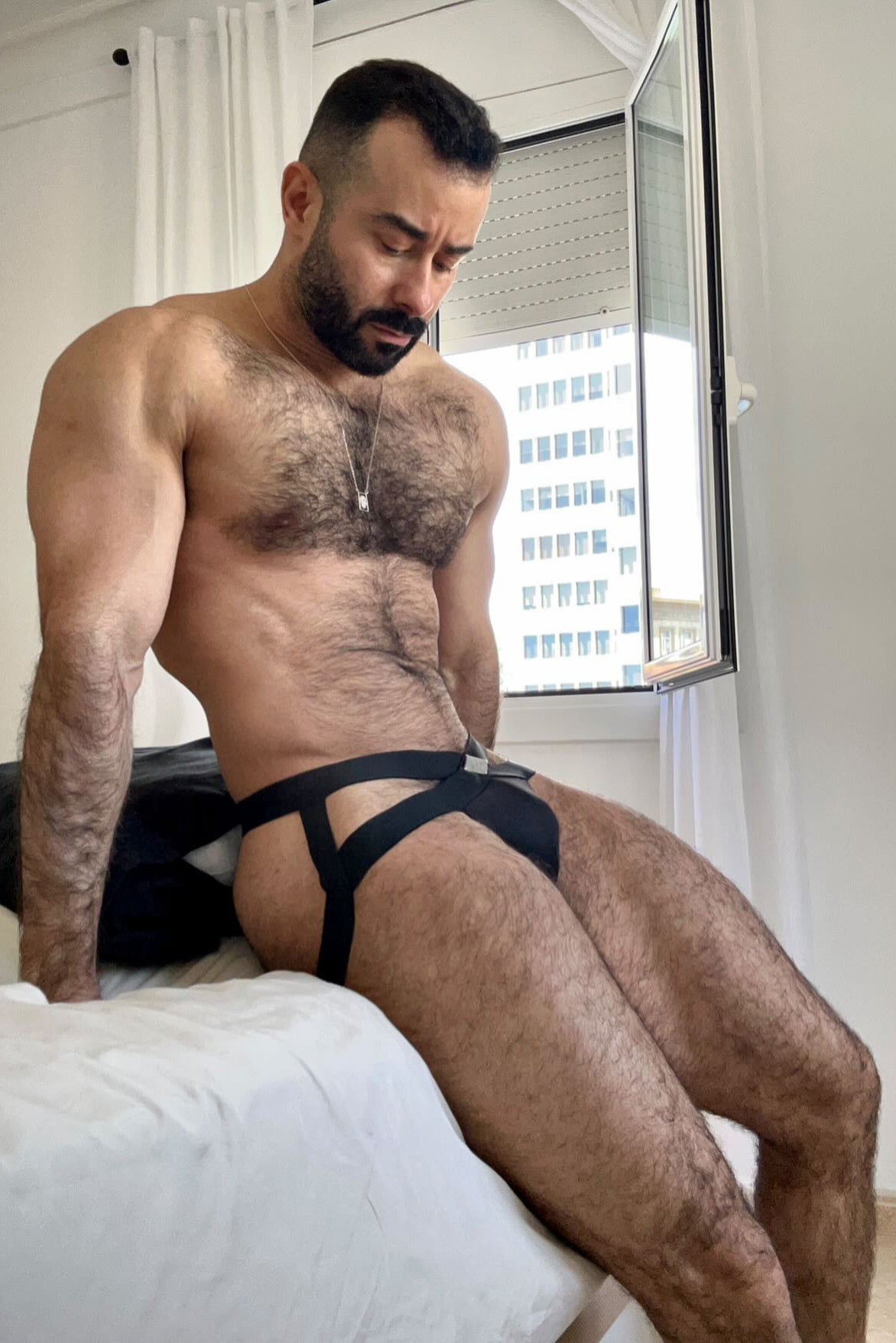 JJ Malibu Hustler Cross Jockstrap - Obsidian Black - DealByEthan.gay loves JJ Malibu