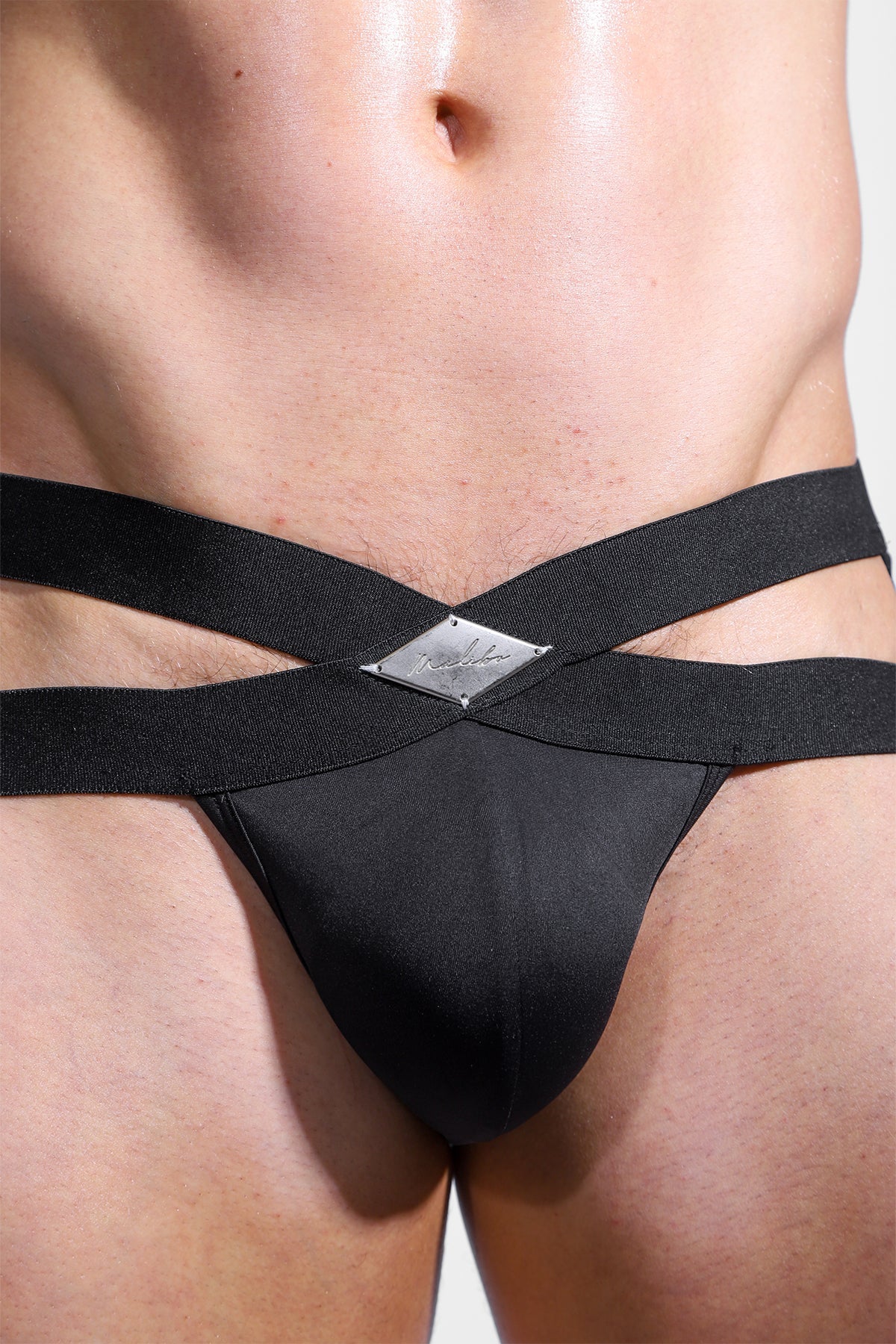JJ Malibu Hustler Cross Jockstrap - Obsidian Black - DealByEthan.gay loves JJ Malibu
