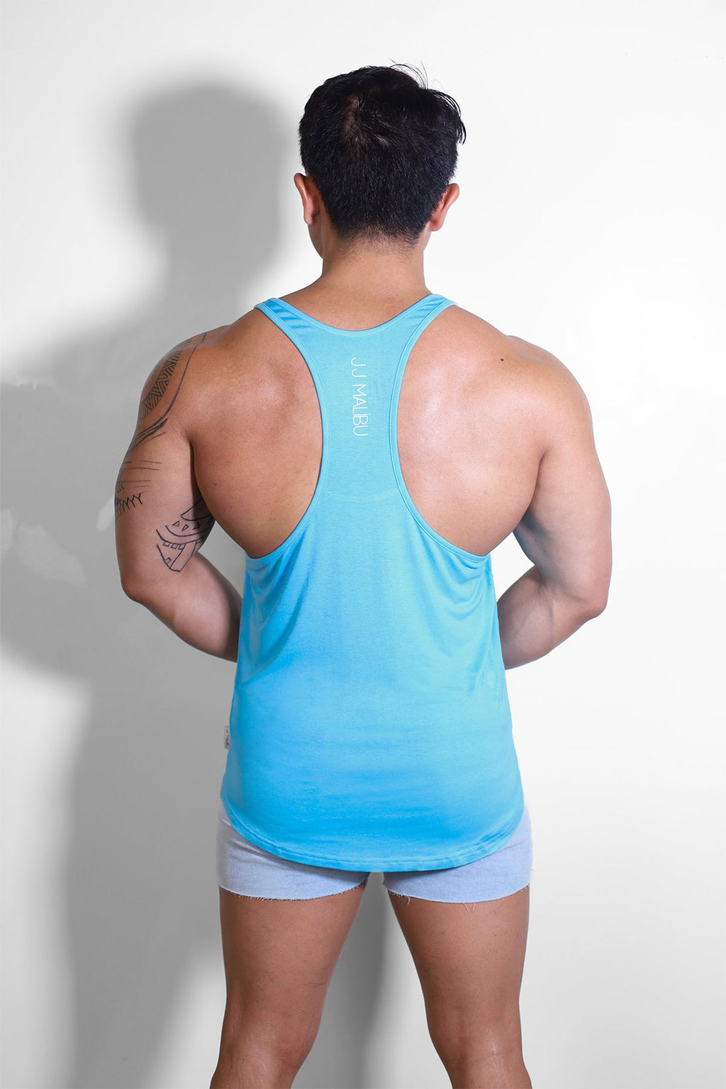 JJ Malibu JJ Classic Old-School Workout Stringer - Electric Blue - DealByEthan.gay loves JJ Malibu