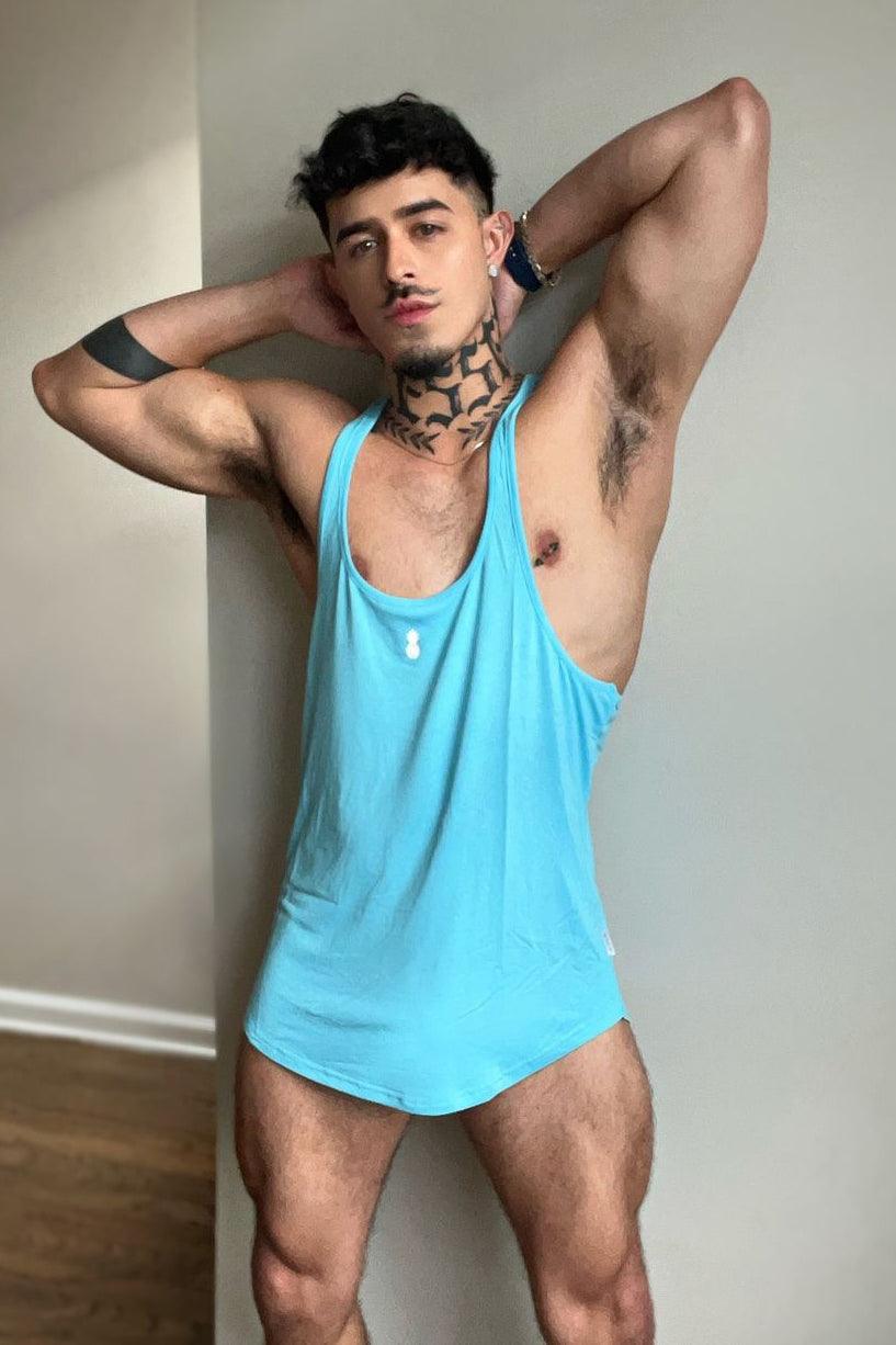 JJ Malibu JJ Classic Old-School Workout Stringer - Electric Blue - DealByEthan.gay loves JJ Malibu