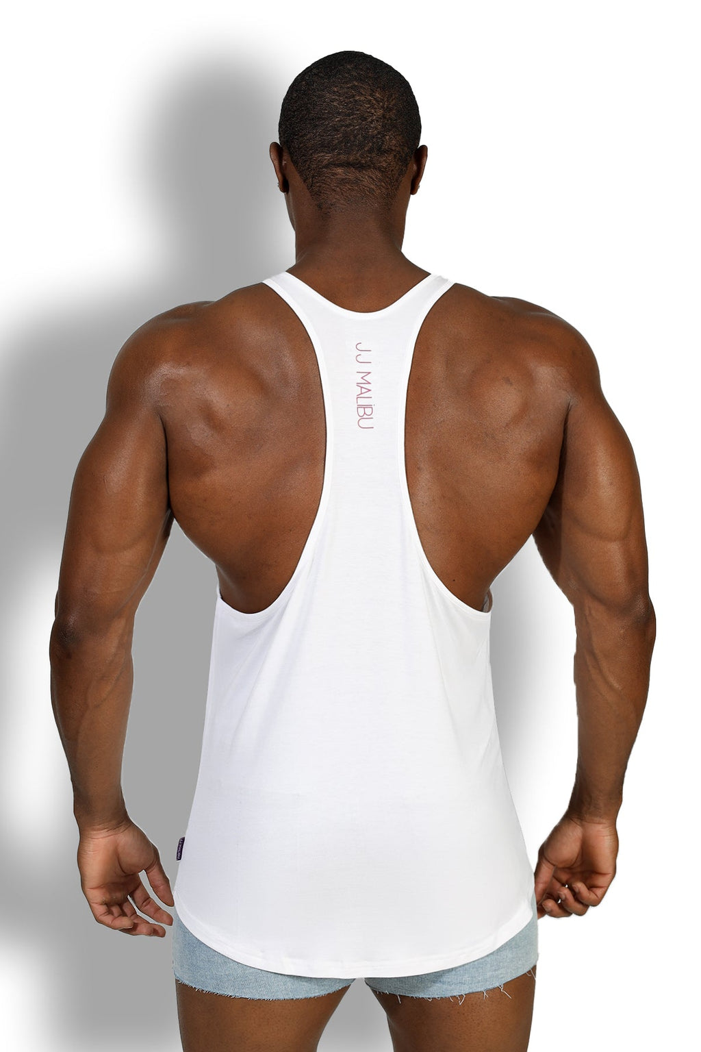 JJ Malibu JJ Classic Old-School Workout Stringer - White Salt - DealByEthan.gay loves JJ Malibu