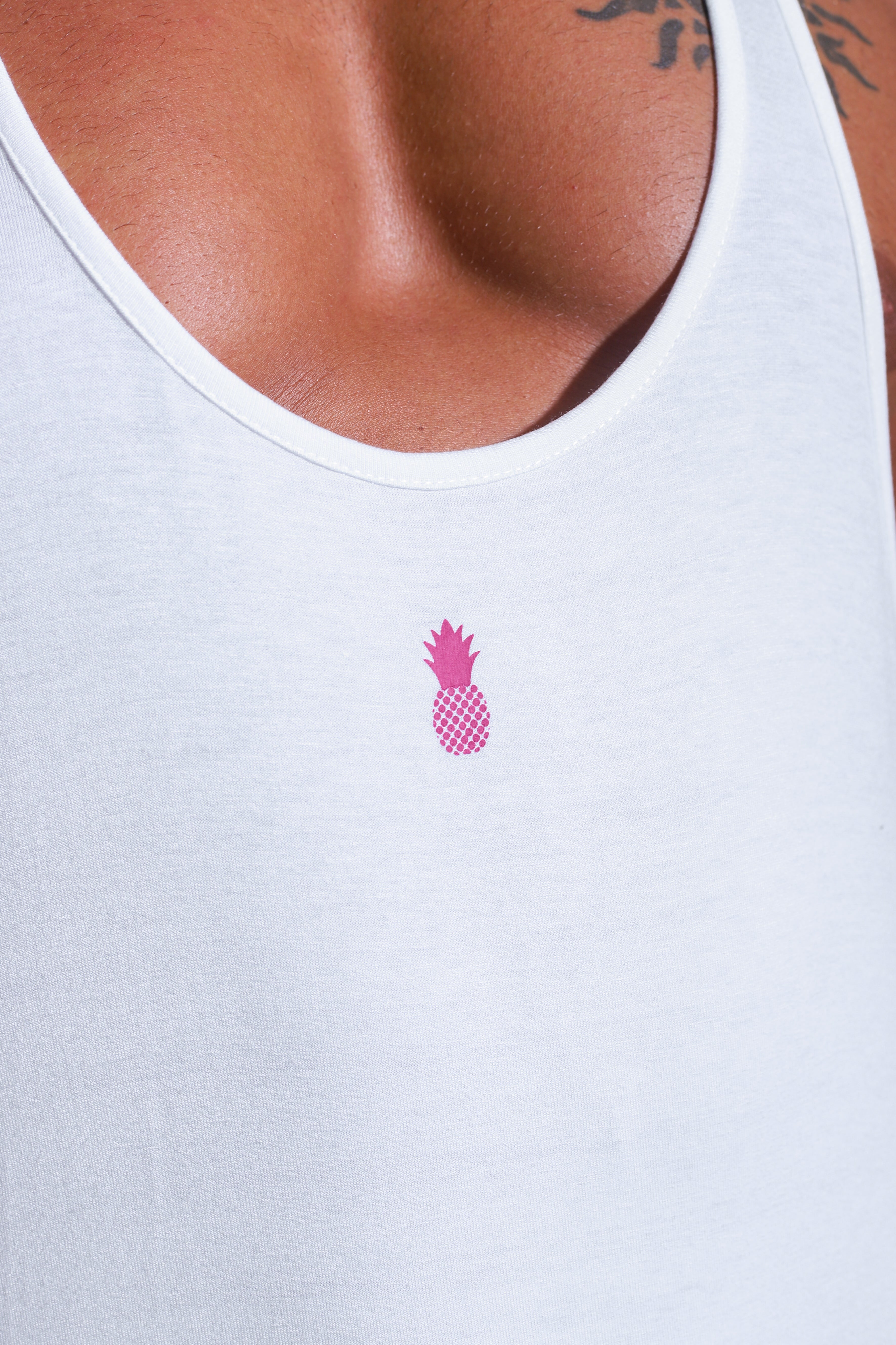 JJ Malibu JJ Classic Old-School Workout Stringer - White Salt - DealByEthan.gay loves JJ Malibu