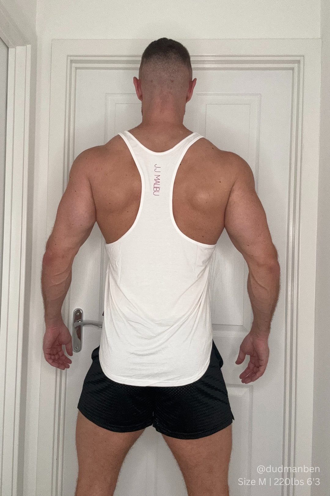 JJ Malibu JJ Classic Old-School Workout Stringer - White Salt - DealByEthan.gay loves JJ Malibu