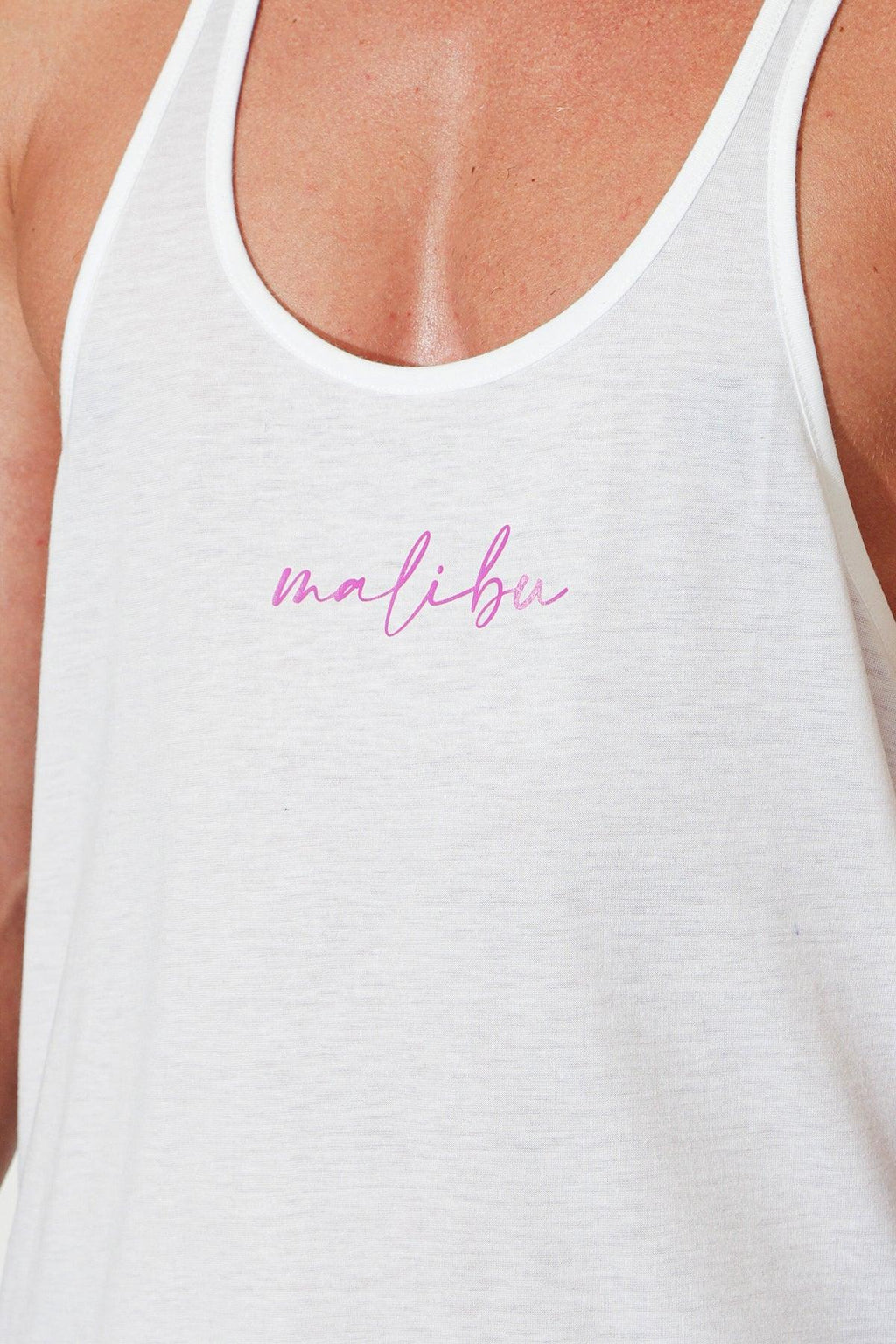 JJ Malibu JJ Classic Workout Stringer - White w/ Purple Logo - DealByEthan.gay loves JJ Malibu