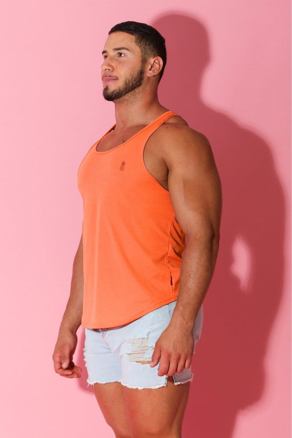 JJ Malibu JJ Cool-Dry Gym Stringer - Coral - DealByEthan.gay loves JJ Malibu