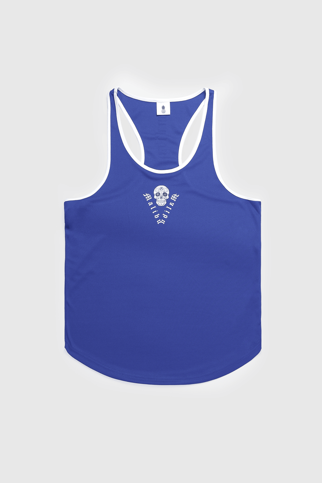 JJ Malibu JJ Cool-Dry Gym Stringer - Dark Blue w/ Skull Design - DealByEthan.gay loves JJ Malibu