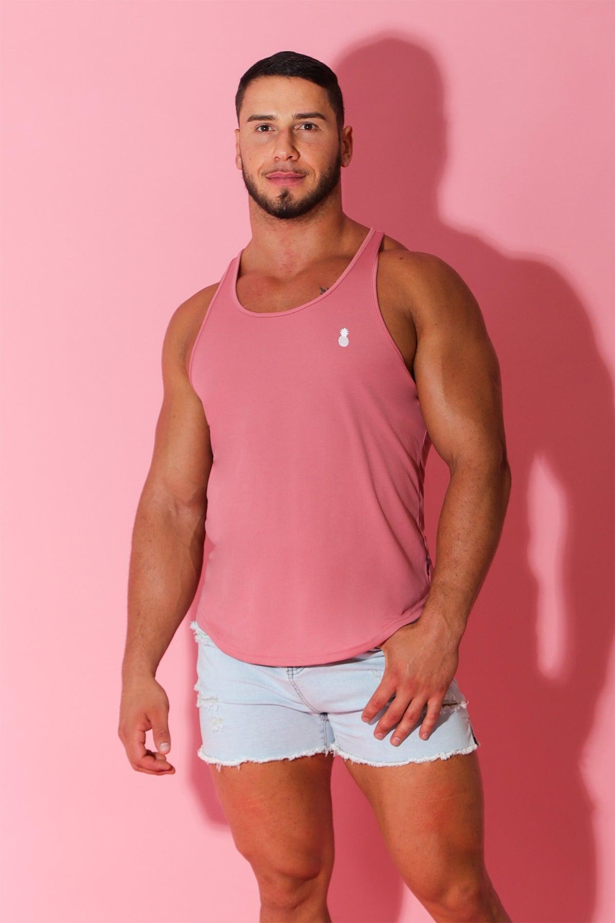 JJ Malibu JJ Cool-Dry Gym Stringer - Flamingo Pink - DealByEthan.gay loves JJ Malibu