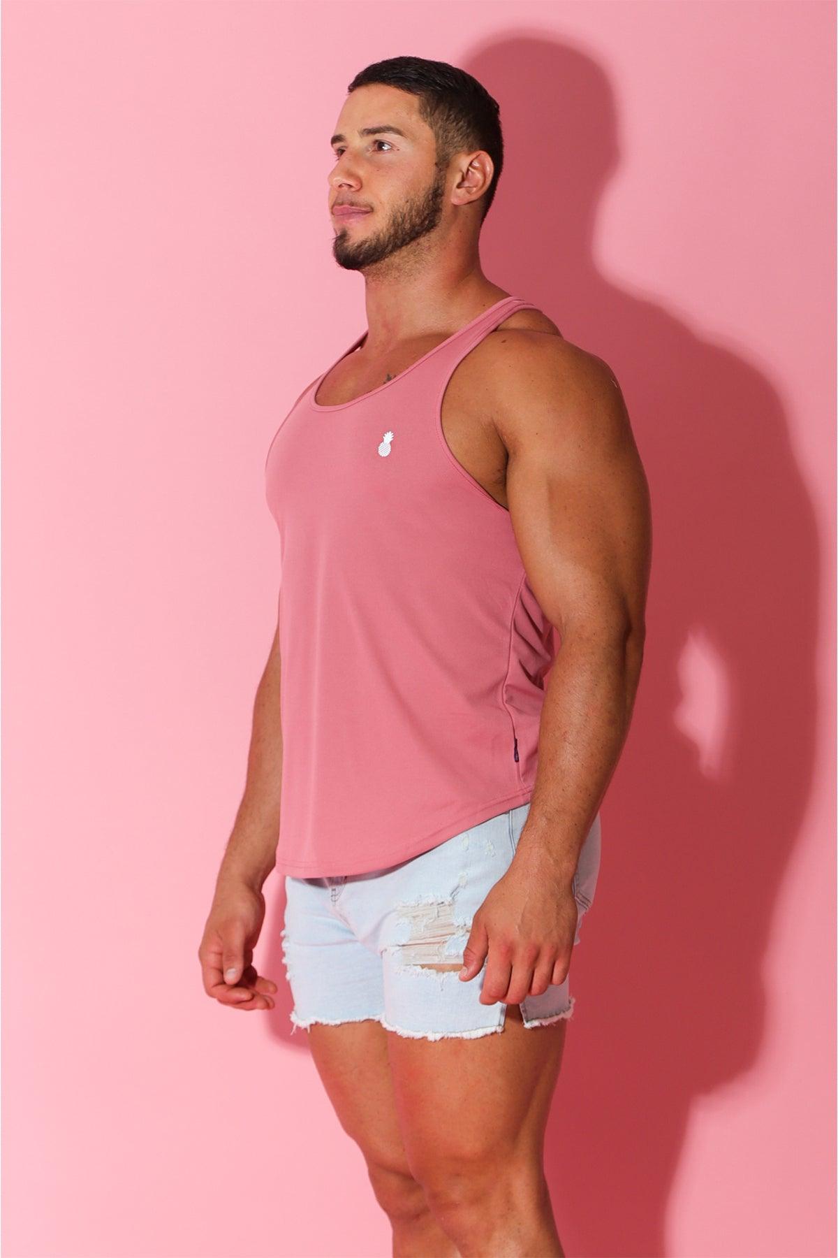 JJ Malibu JJ Cool-Dry Gym Stringer - Flamingo Pink - DealByEthan.gay loves JJ Malibu