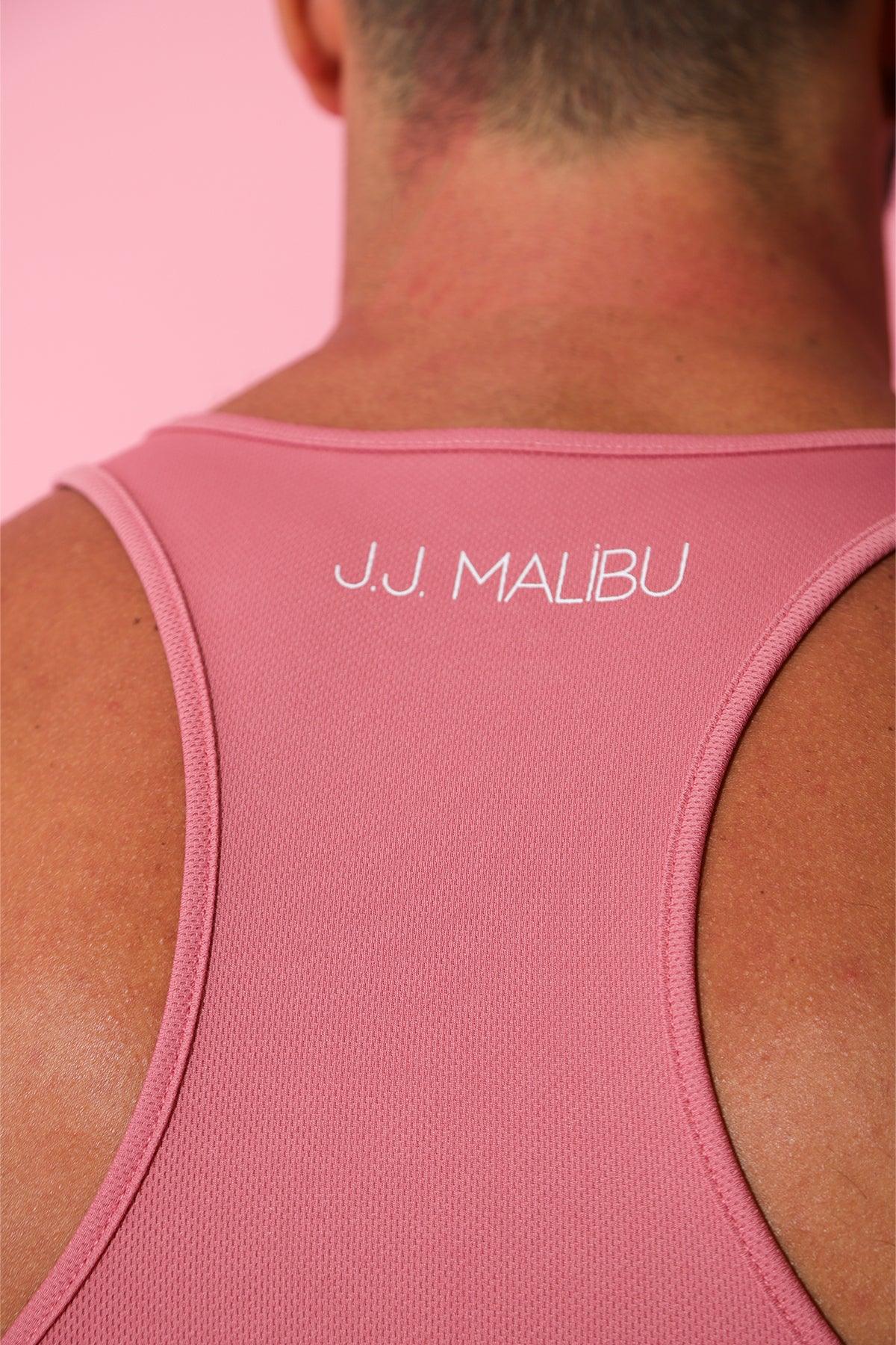 JJ Malibu JJ Cool-Dry Gym Stringer - Flamingo Pink - DealByEthan.gay loves JJ Malibu