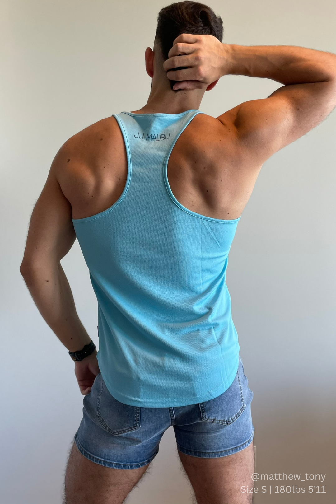 JJ Malibu JJ Cool-Dry Gym Stringer - Light Aqua - DealByEthan.gay loves JJ Malibu
