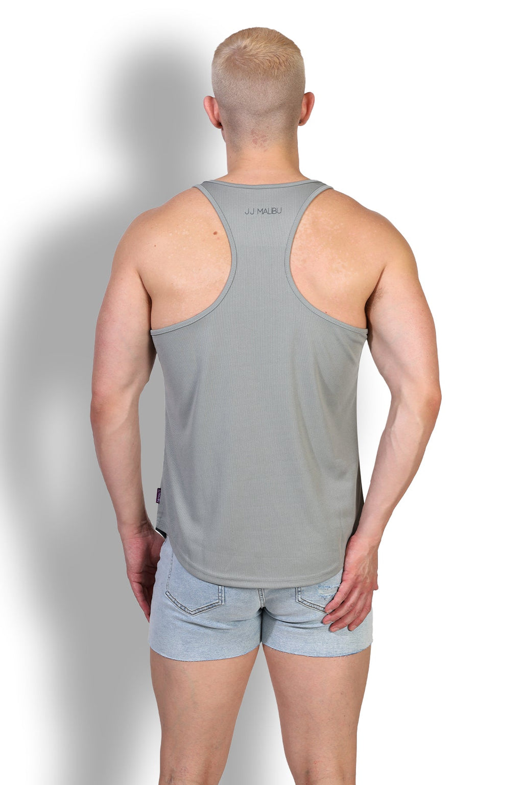 JJ Malibu JJ Cool-Dry Gym Stringer - Light Grey - DealByEthan.gay loves JJ Malibu