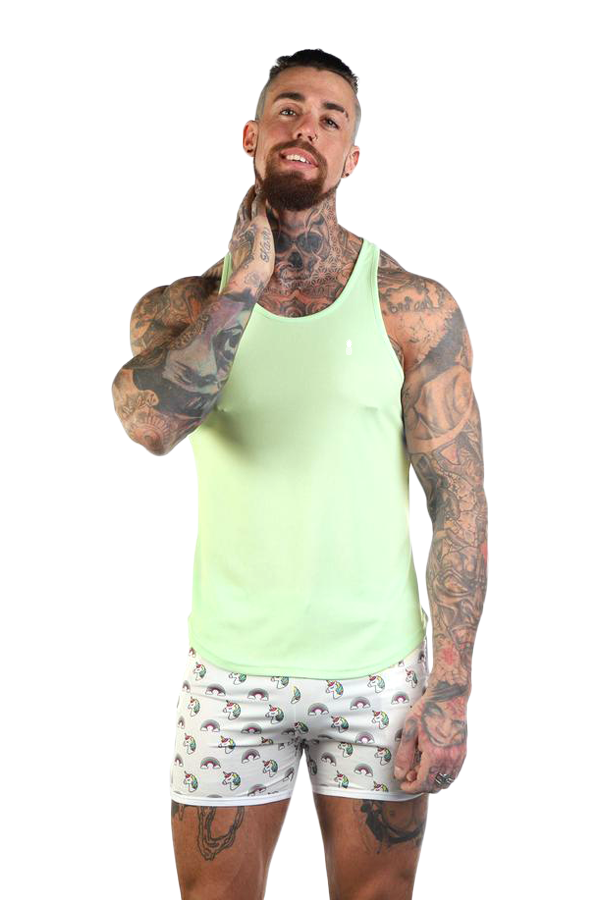 JJ Malibu JJ Cool-Dry Gym Stringer - Mint Green - DealByEthan.gay loves JJ Malibu