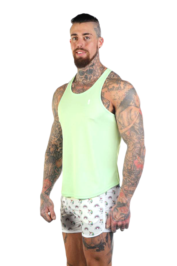 JJ Malibu JJ Cool-Dry Gym Stringer - Mint Green - DealByEthan.gay loves JJ Malibu