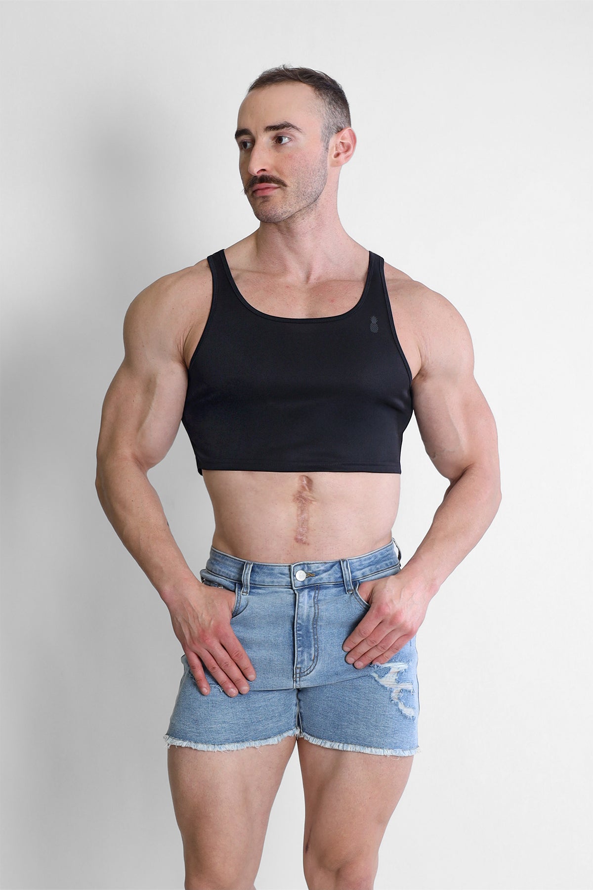JJ Malibu JJ Sportliches Crop-Tanktop - Schwarz