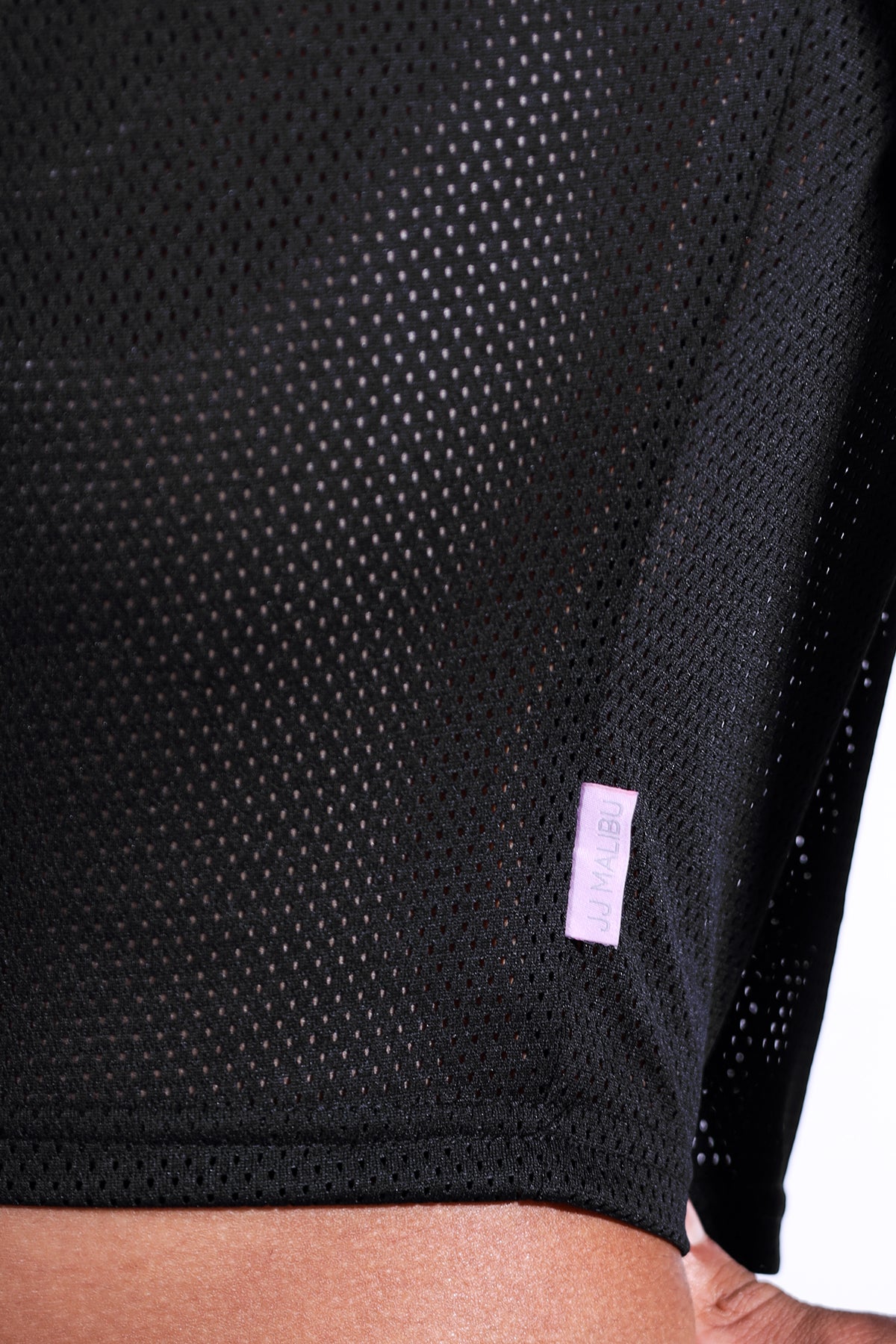 JJ Malibu Jersey Mesh Cropped T-Shirt - Midnight Black - DealByEthan.gay loves JJ Malibu