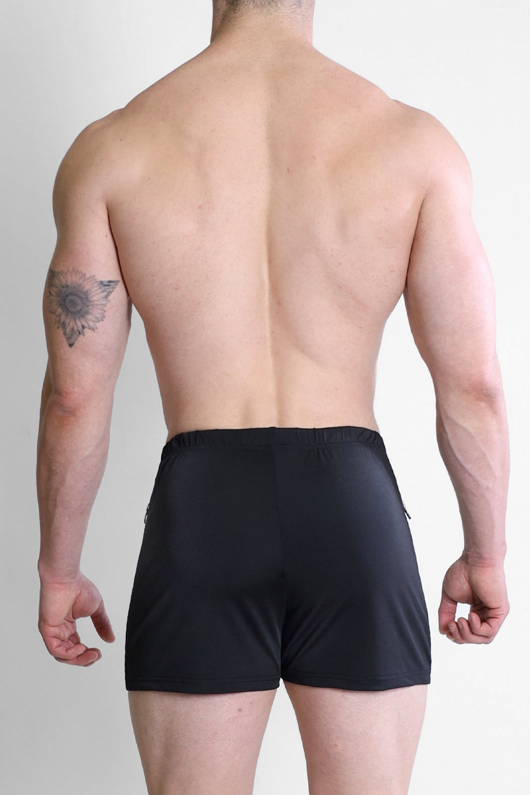 JJ Malibu Karma 2" Short Shorts with Zipper Pockets - Black - DealByEthan.gay loves JJ Malibu