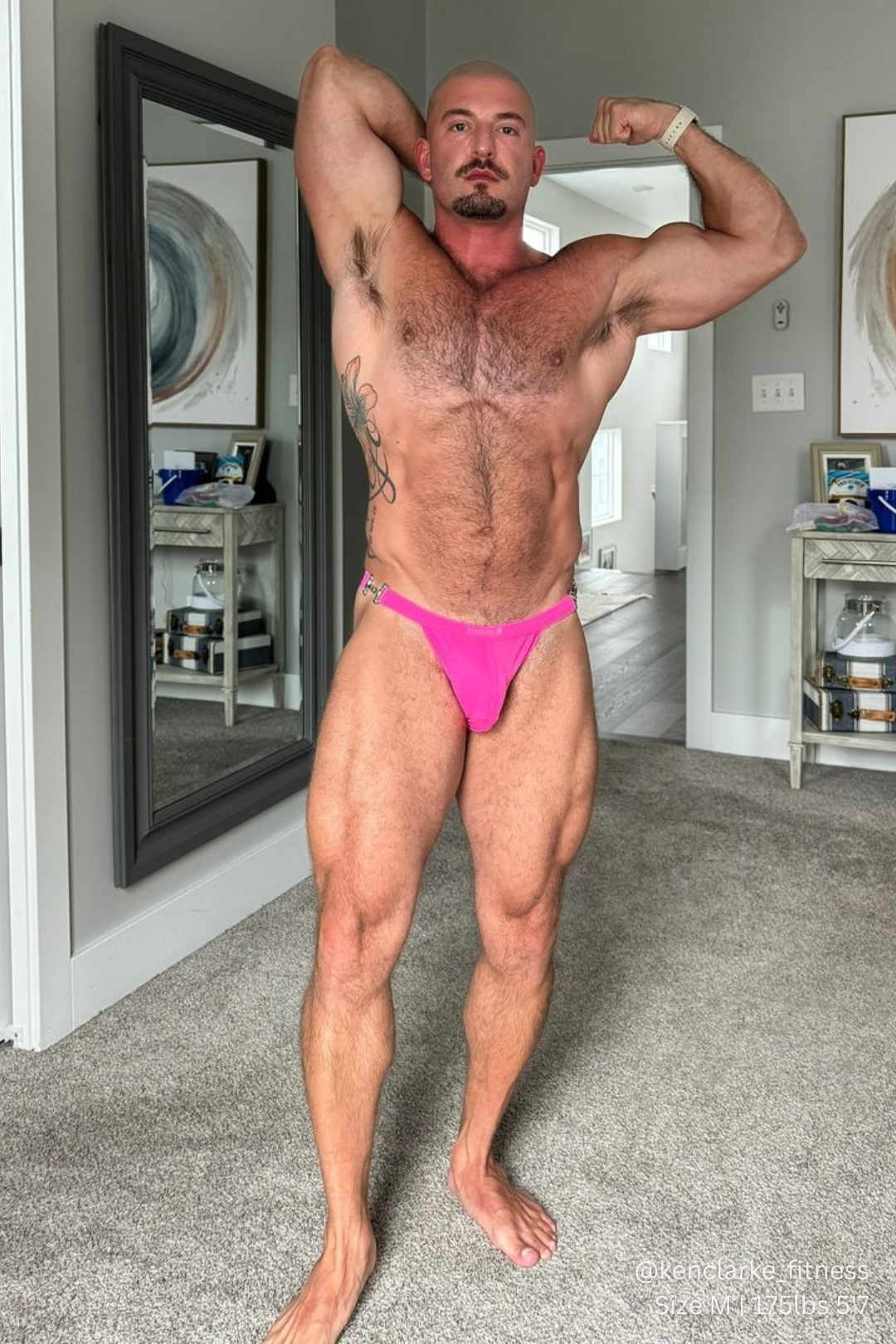 JJ Malibu Luster Metal Accent G-String Swim Thong - Neon Pink - DealByEthan.gay loves JJ Malibu
