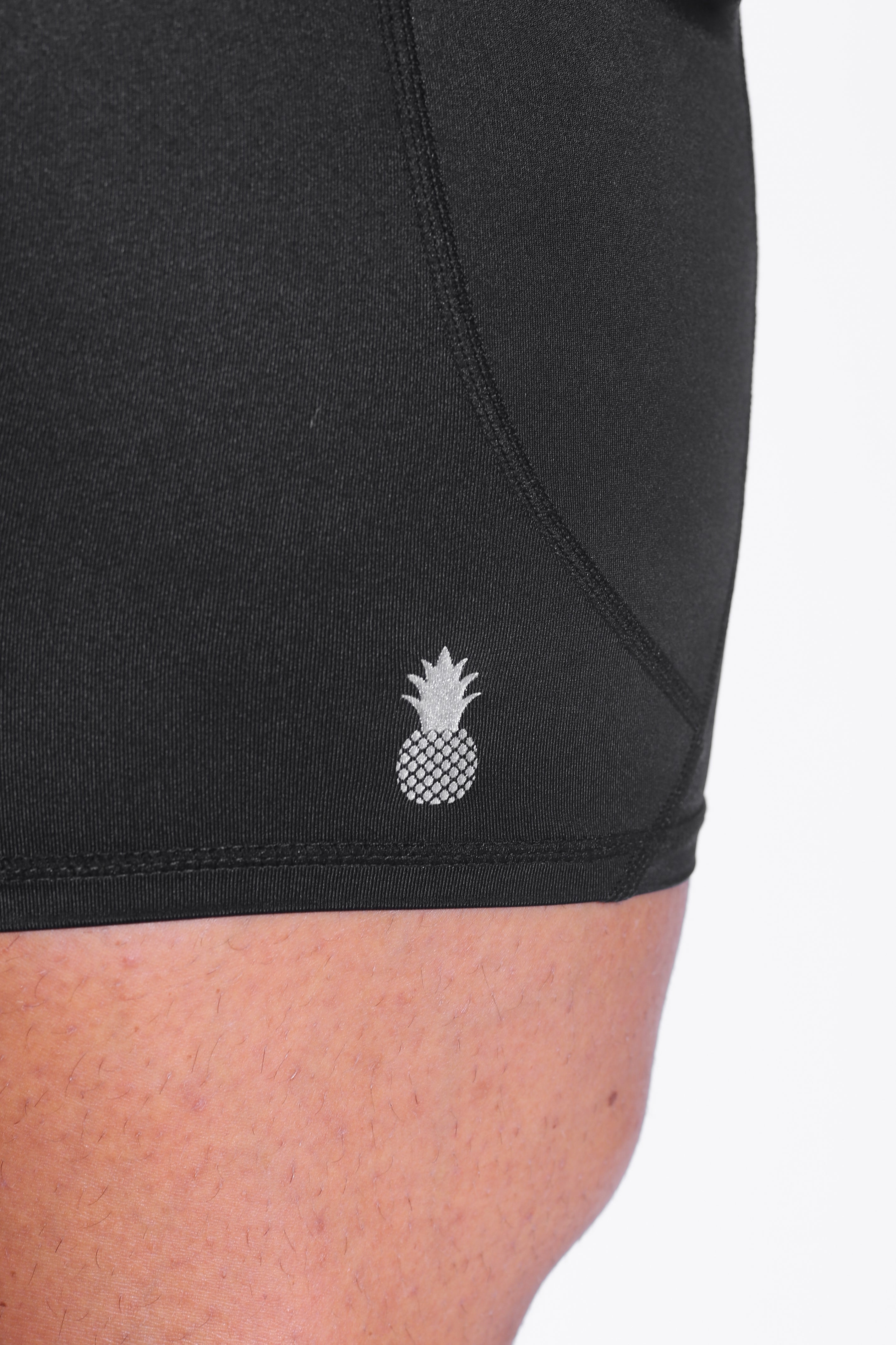 JJ Malibu Lustrous Scrunch-Butt 6.5" Bike Shorts -  Midnight Black - DealByEthan.gay loves JJ Malibu