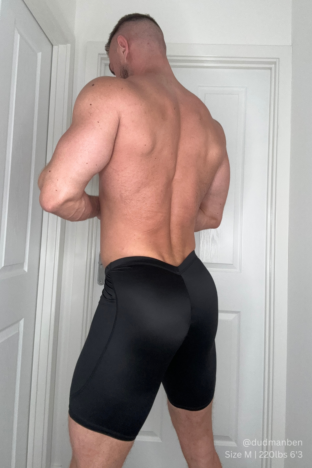 JJ Malibu Lustrous Scrunch-Butt 6.5" Bike Shorts -  Midnight Black - DealByEthan.gay loves JJ Malibu