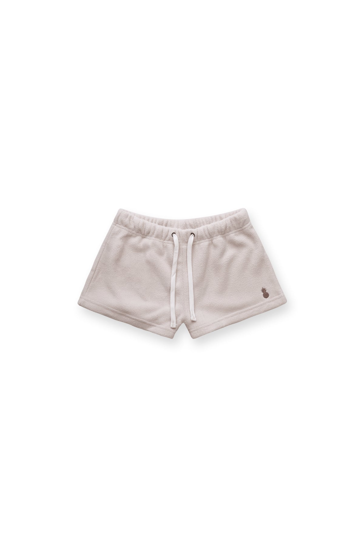 JJ Malibu Luxe Plüsch-Fleece-Shorts, 5,1 cm, Champagner