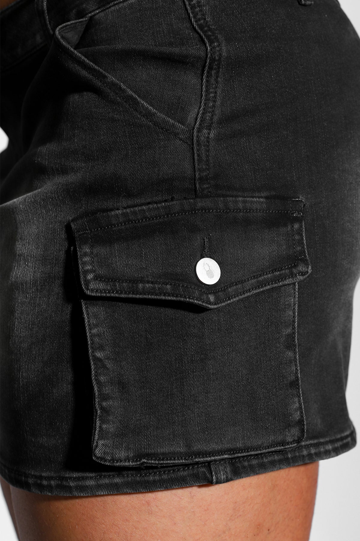 JJ Malibu Men's Denim Cargo Skirt - Faded Black - DealByEthan.gay loves JJ Malibu
