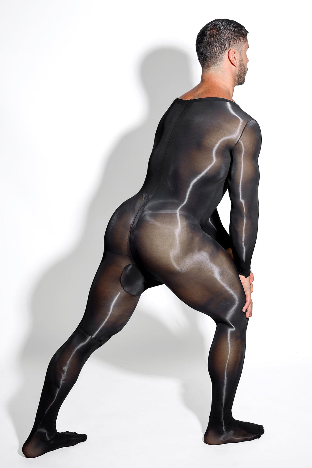 JJ Malibu Men's Sheer Mesh Onesie Bodysuit with Hollow Crotch Cutout - DealByEthan.gay loves JJ Malibu
