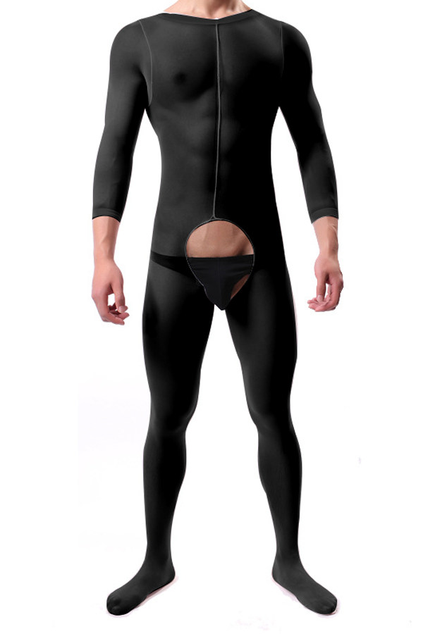 JJ Malibu Men's Sheer Mesh Onesie Bodysuit with Hollow Crotch Cutout - DealByEthan.gay loves JJ Malibu
