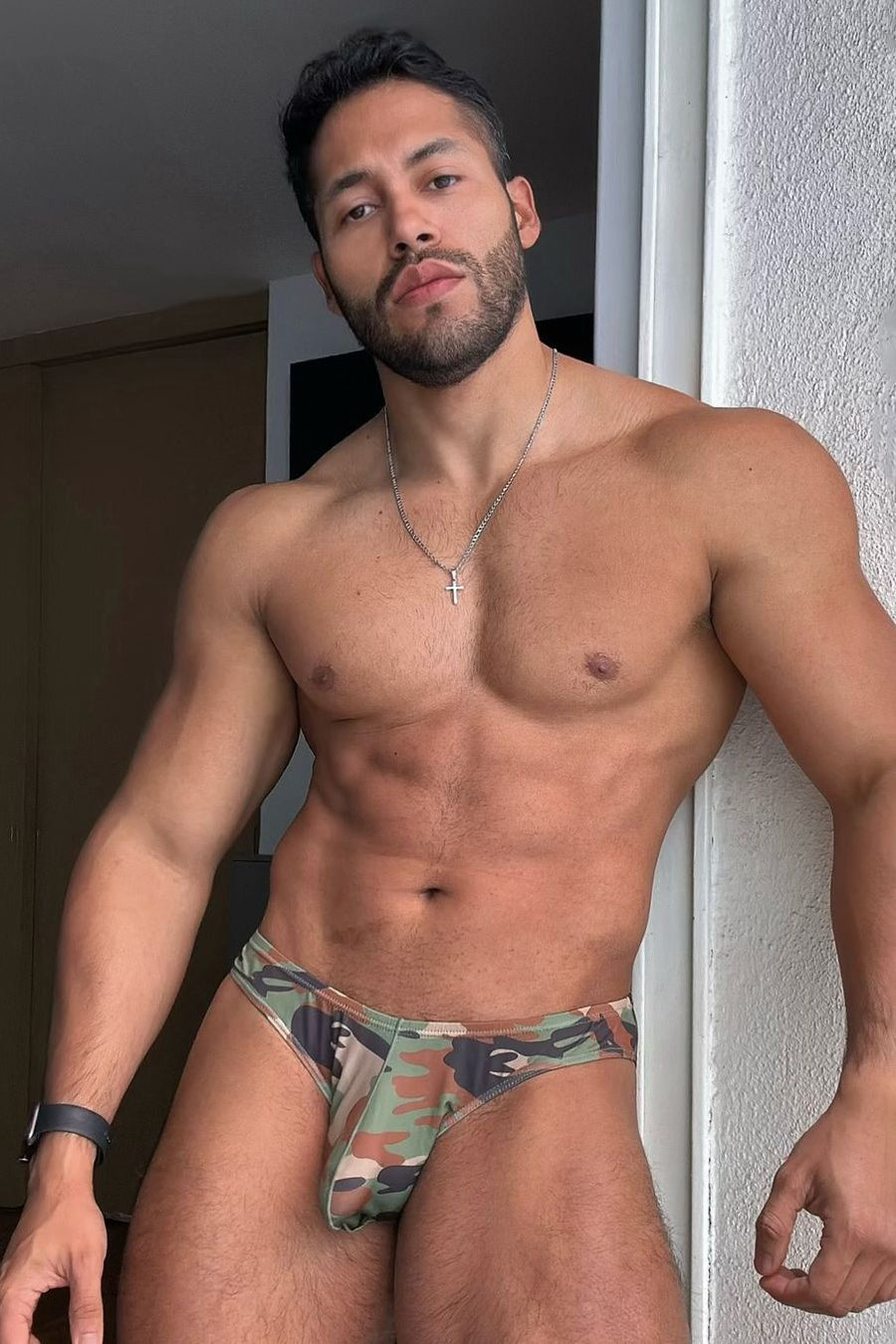 JJ Malibu Men's Slimmer Bulge Briefs - Camo - DealByEthan.gay loves JJ Malibu