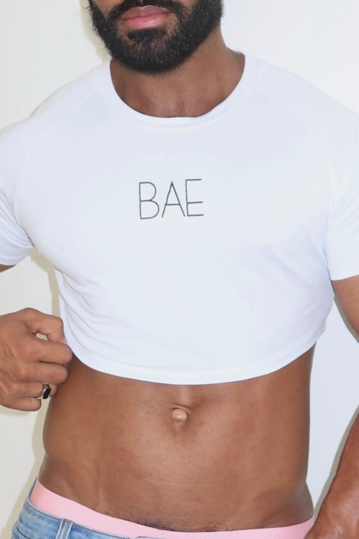 JJ Malibu Muscle-Fit Crop Tee - Daylight Bae - DealByEthan.gay loves JJ Malibu